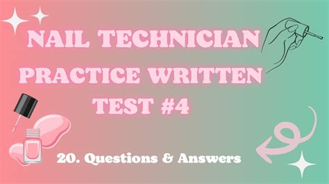 nail technician written exam 2021